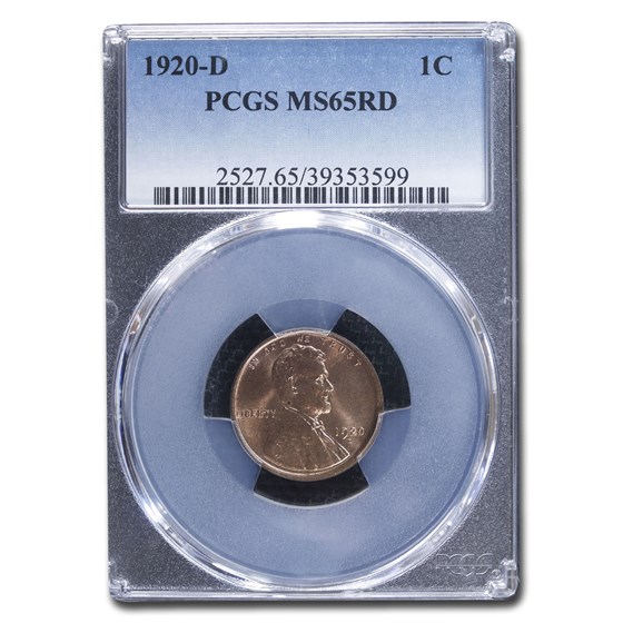 1920-D Lincoln Cent MS-65 PCGS (Red) 1920-D Lincoln Cent MS-65 PCGS (Red)